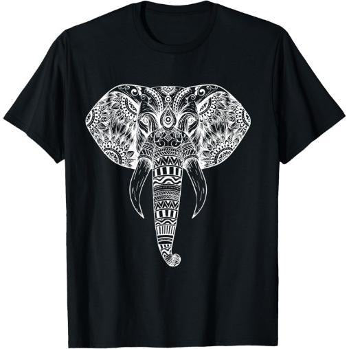 Elephant Tribal Tattoo Art - Mandala Yoga Tribal Elephants T-Shirt Made in USA Hoodie, Sweatshirt | DripVista.com