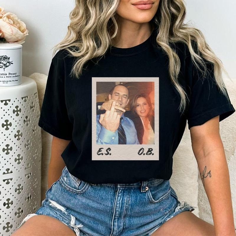 Elliot And Olivia Shirt, Funny Elliot Stabler And Olivia Benson Tshirt, Law And Order Svu Tee Shirts, 90s Movie Shirt,...