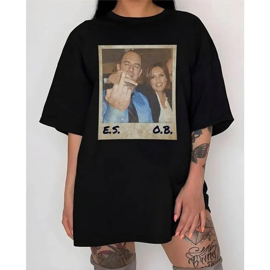 Elliot Stabler And Olivia Benson Shirt Law And Ord_350 - Unisex And Inclusive - Multiple Colorways - Full Size Range