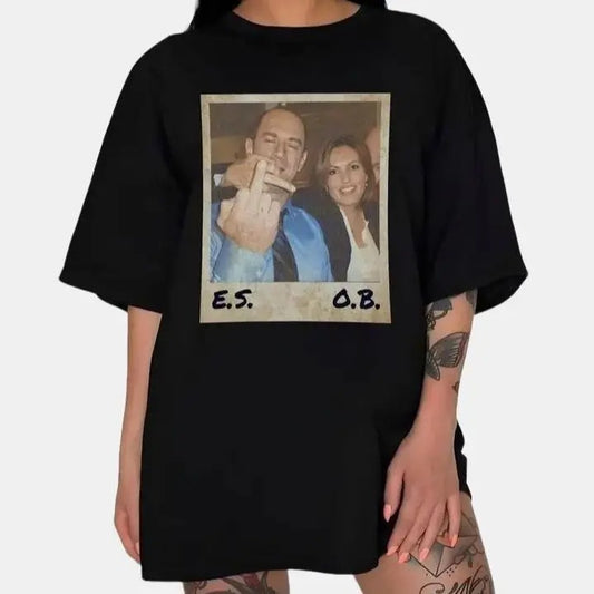 Elliot Stabler And Olivia Benson Shirt Law And Order Shirt Elliot And Olivia Law And Order Svu Vintage Shirt, Top Womenswear