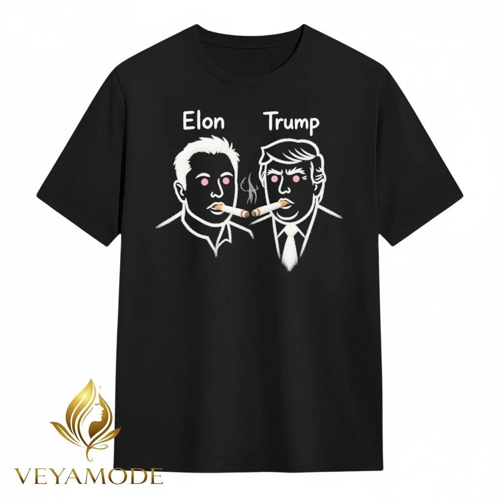 Elon Trump smoke tee