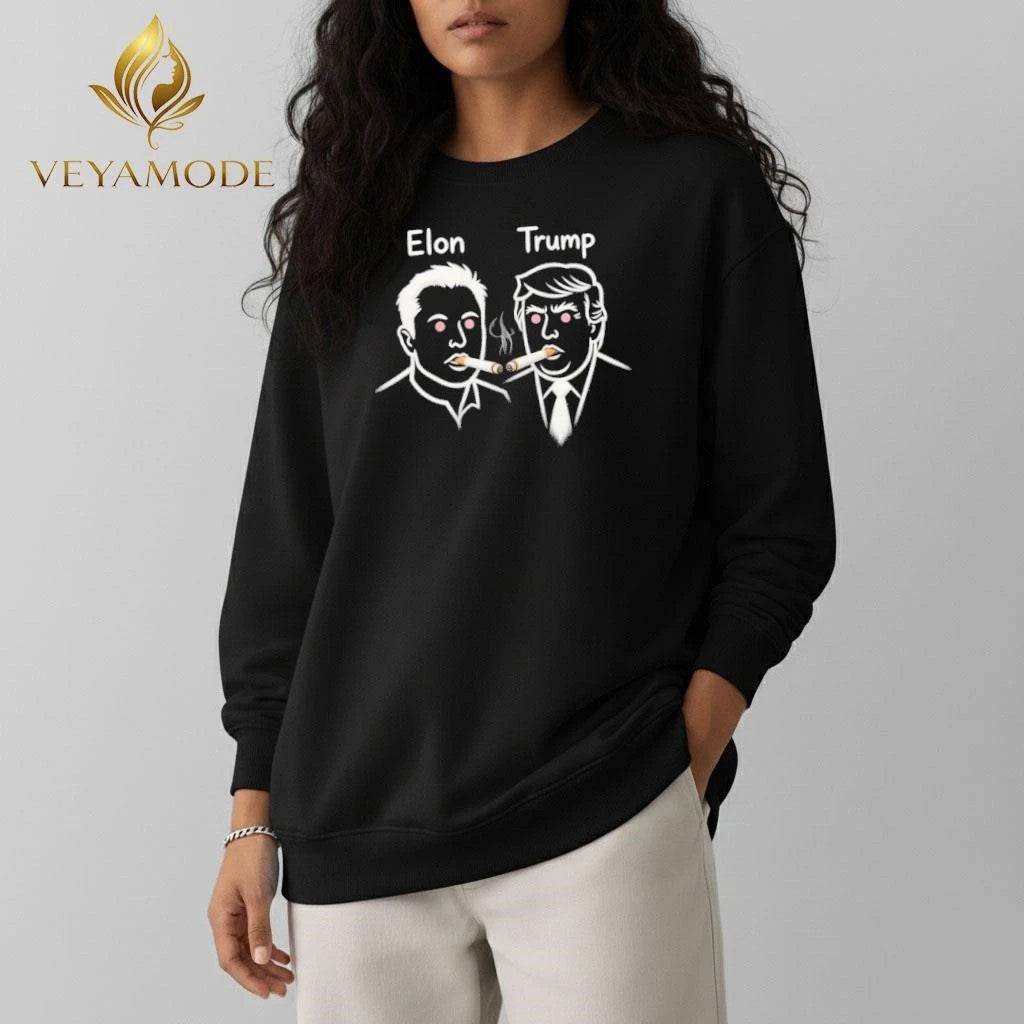 Elon Trump smoke tee