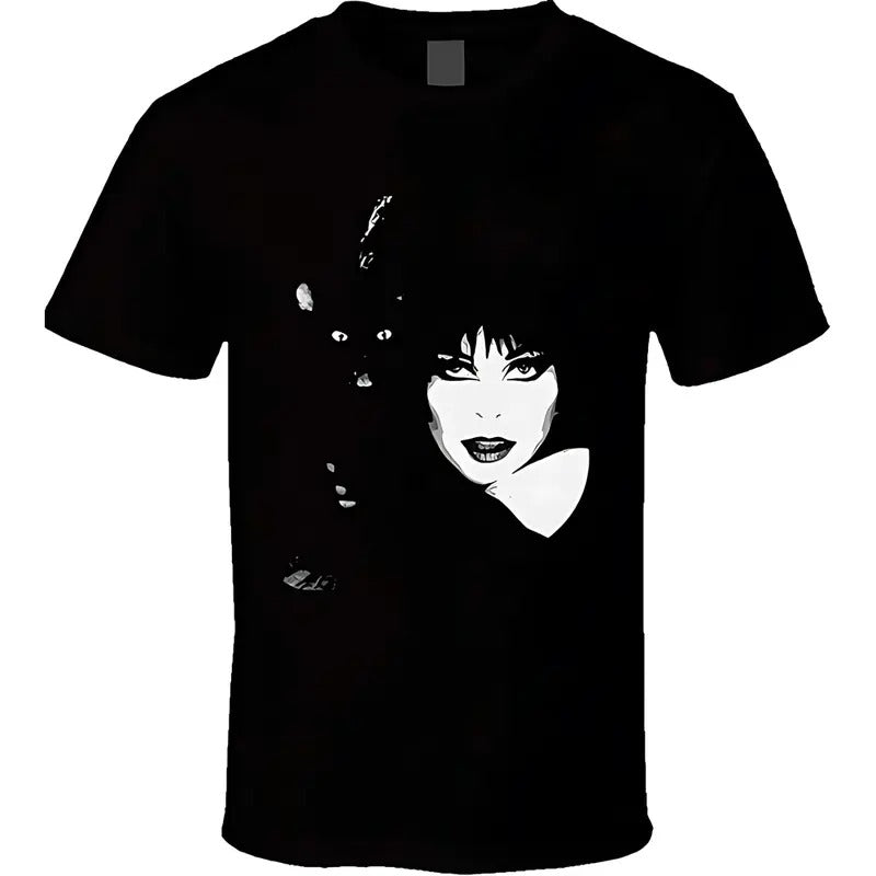 Elvira mistress of the dark cat T-shirt