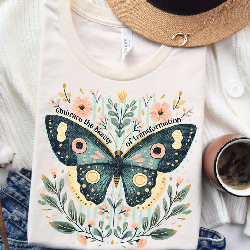 Embrace Beauty Butterfly DTF Transfers - THIS IS NOT A SHIRT