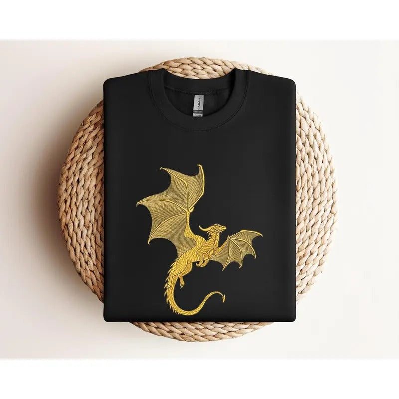 Embroidered Basgiath Sweatshirt, Embroidery Dragon Riders, Fourth Wing Kids Sweatshirt, Embroidery Fantasy Reader, Embroidered Die Or Fly