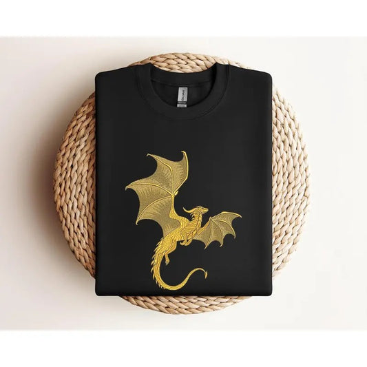 Embroidered Basgiath Sweatshirt, Embroidery Dragon Riders, Fourth Wing Kids Sweatshirt, Embroidery Fantasy Reader, Embroidered Die Or Fly