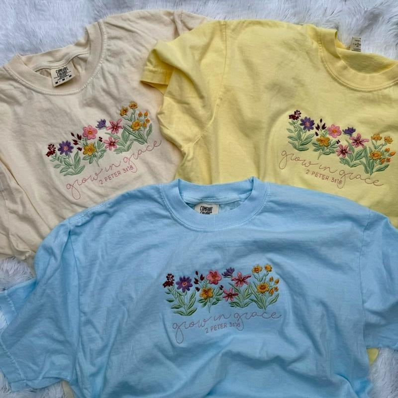 Embroidered Christian Tshirt, Embroidered Easter Tshirt Hoodie, Sweatshirt | DripVista.com