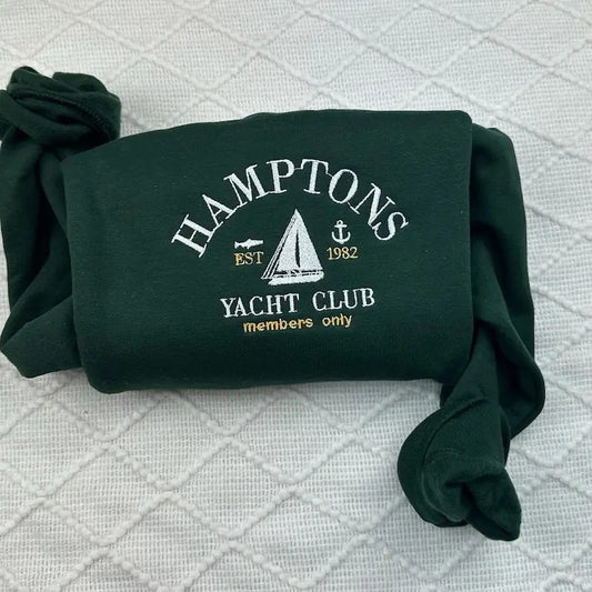 Embroidered Hamptons tshirt, Embroidered Hamptons Sweatshirt, Gift shirt