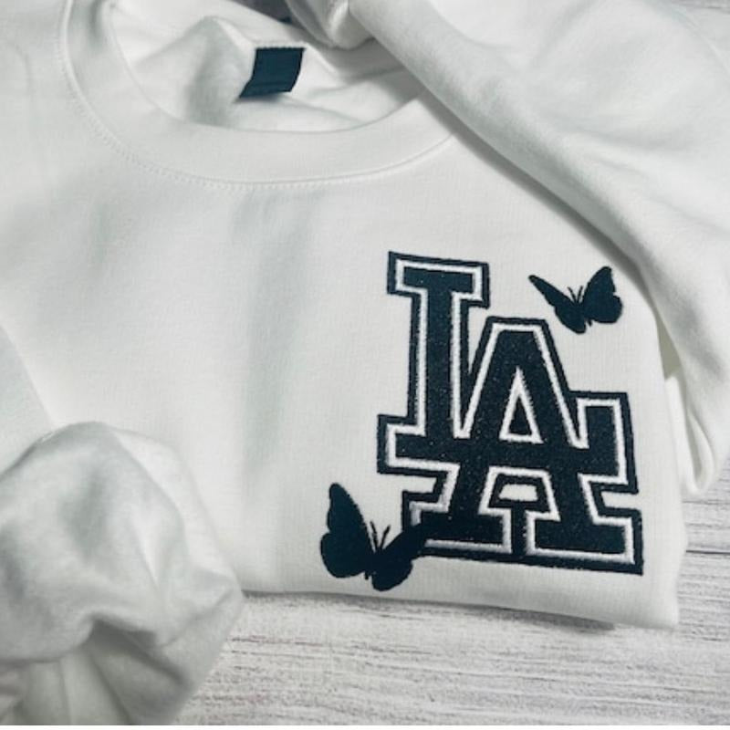 Embroidered LA sweatshirt T-Shirts, Hoodie | DripVista.com