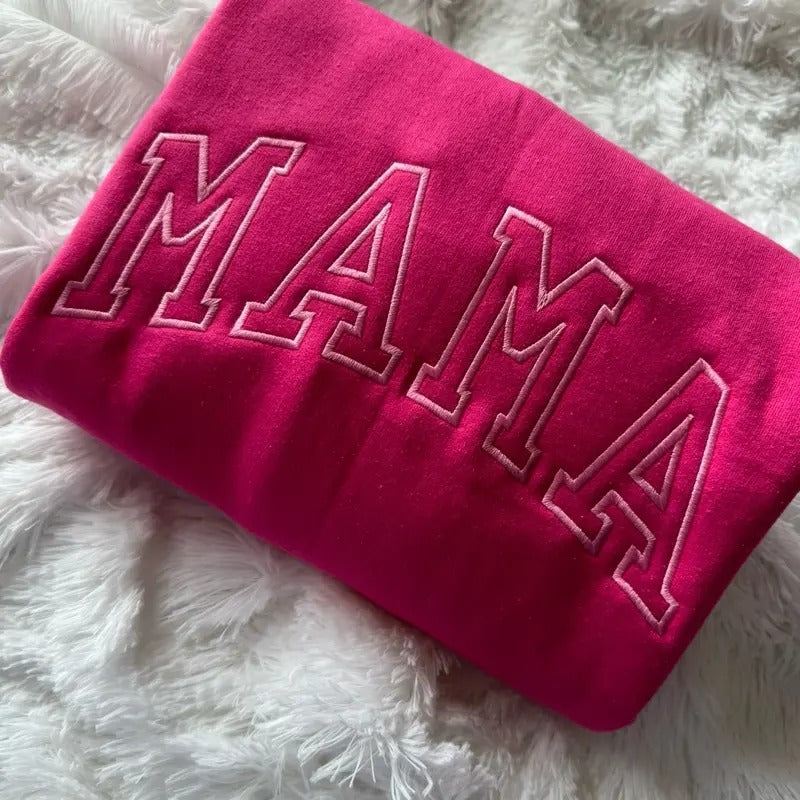 Embroidered MAMA Sweatshirt T-Shirts, Hoodie | DripVista.com