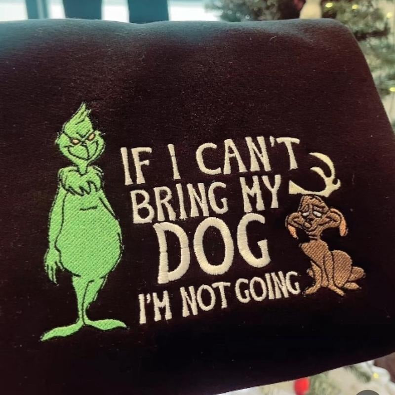 Embroidered dog sweatshirt T-Shirts, Hoodie | DripVista.com