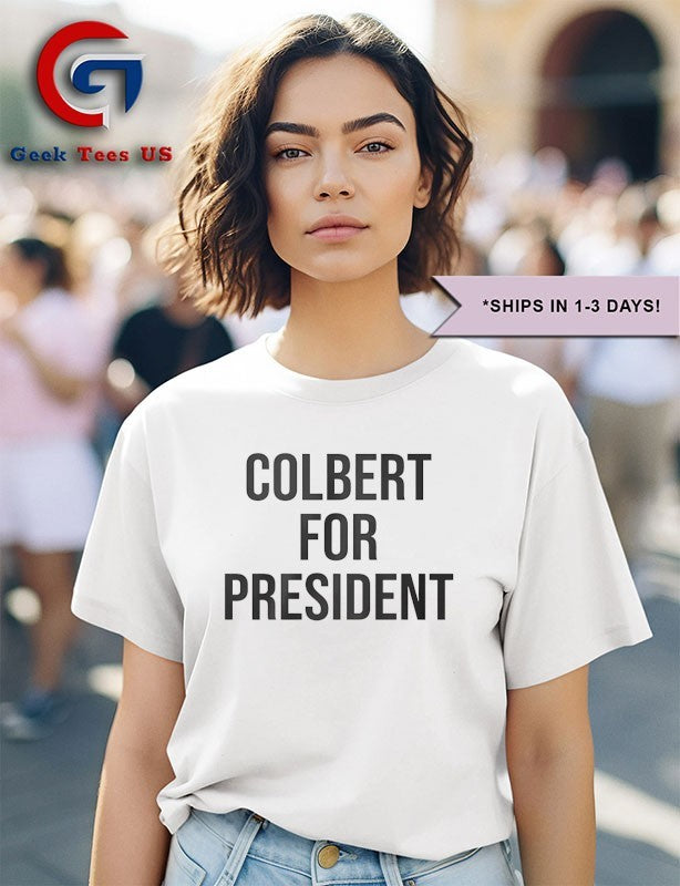 Emma Thompson wore Colbert For President shirt