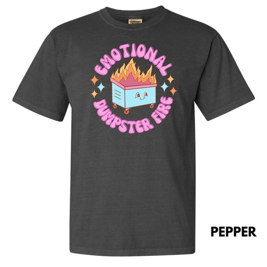 Emotional Dumpster Fire Comfort Colors T-Shirt 'NLB'