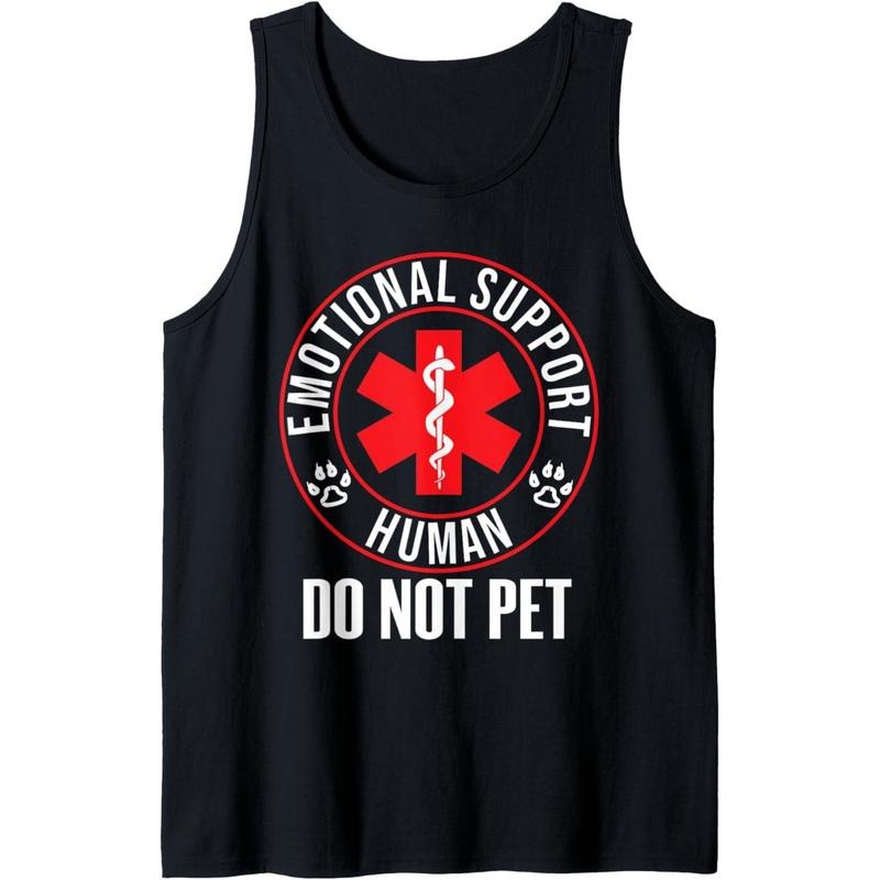 Emotional Support Human Do Not Pet - Service Dog Love Humor Tank Top T-Shirts, Hoodie, Sweatshirt | DripVista.com