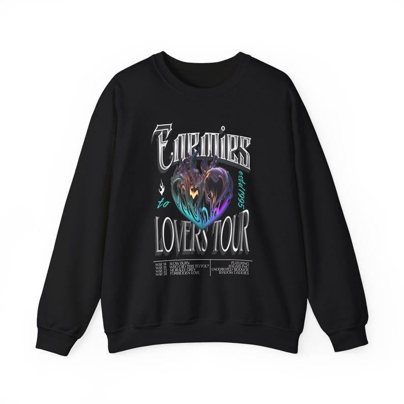 Enemies to Lovers Tour Sweatshirt, Romantasy Tropes Sweatshirt, Slow Burn Sweatshirt T-Shirts, Hoodie | DripVista.com