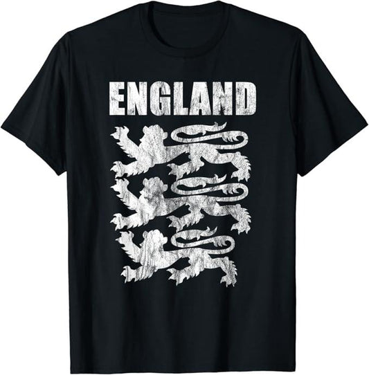 England Shirts, England Outfit English Vintage Clothing Design for England T-Shirt Cotton Fashion Casual Classic