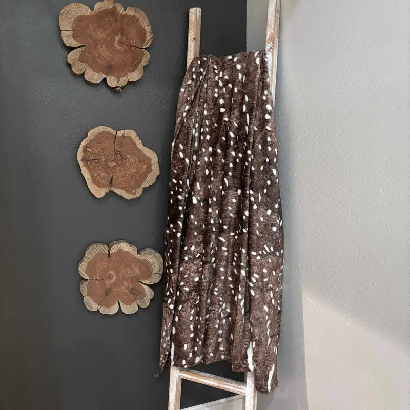 Envy Stylz Boutique Axis Deer Lightweight Throw Blanket 60"x80" Cozy Wildlife Cabin Throw 100% Polyester Comfy Blanket