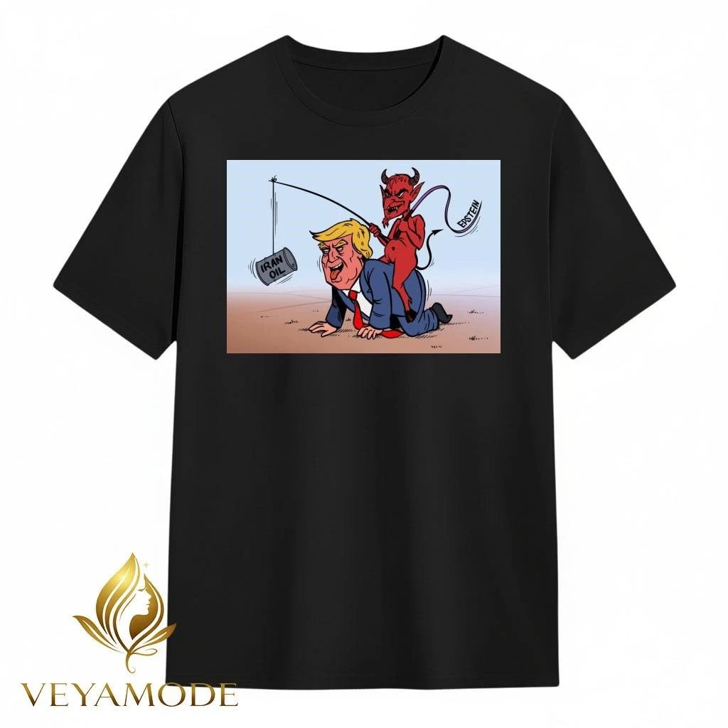 Epstein ride Trump Iran oil tee