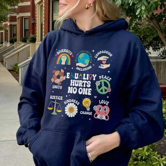 Equality Hurts No One Sweatshirt, Human Equal Rights Shirt, Black Lives Matter TShirt, Social Justice Shirts, LGBTQ Pride Tee