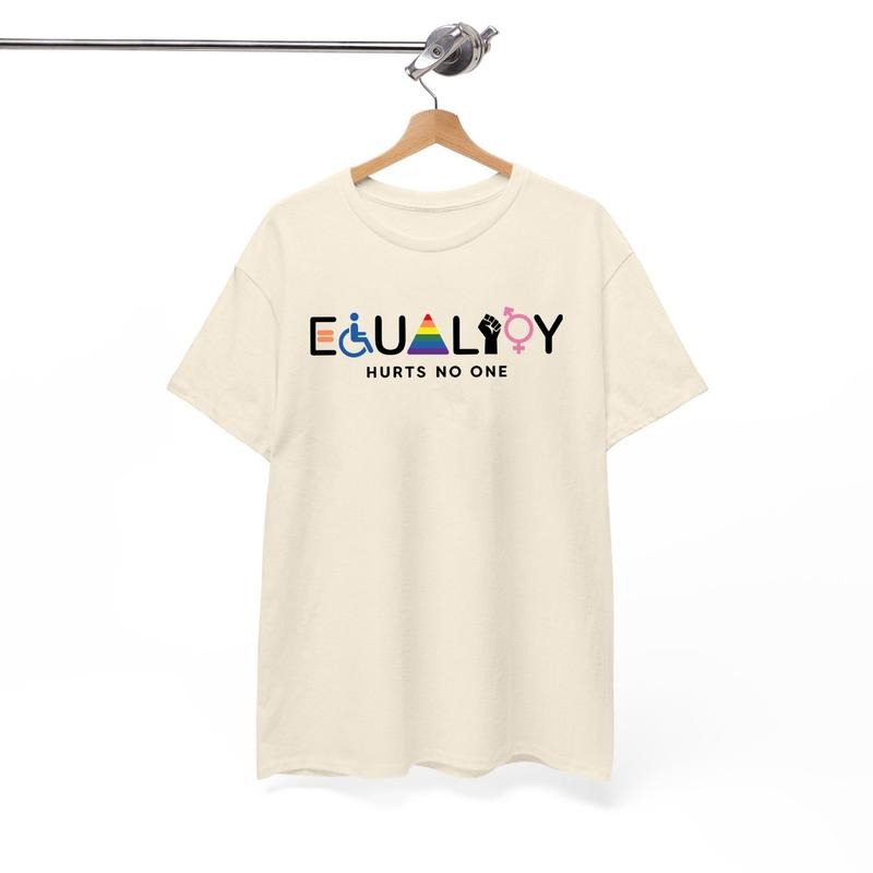 Equality Hurts No One T-Shirt, Equal Rights Sweatshirt, LGBTQ Shirt, Rainbow Hoodie Pride Month | DripVista.com