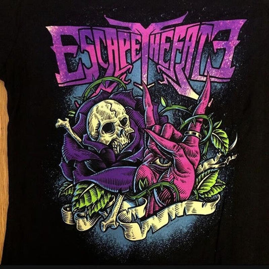 Escape The Fate T- Shirt Short Sleeve Cotton Unisex Full Size
