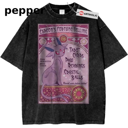 Espeon Shirt, Pokemon Shirt, PKM Shirt, Anime Shirt, Vintage Tee Menswear Top Underwear Tshirt Shortsleeve