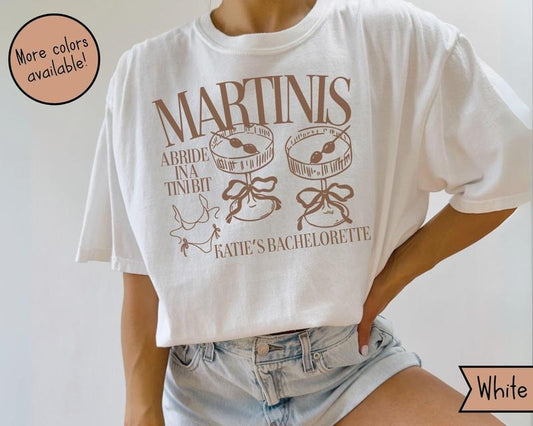 Espresso Martini Bachelorette Comfort Colors Shirts, Martini and Bikini Bachelorette TShirt, A Tini Bit Engaged, Martini and Matrimony Tee