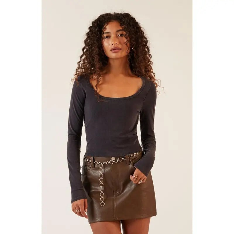 Est. PAC 1980 Women's Scooped Out Long Sleeve Topstyle{n002}2 T-Shirts, Hoodie, Sweatshirt | DripVista.com