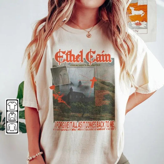 Ethel Caiin Music Shirt, Preacher's Daughter Album Merch 8, Ethel Caiin Sun Bleached Sweatshirt Hoodie, Unisex Sweater Pullover Tee