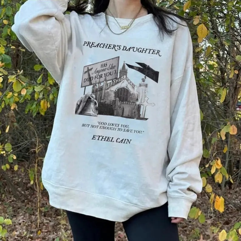 Ethel Cain Preacher's Daughter Crewneck Sweatshirt T-Shirts, Hoodie | DripVista.com