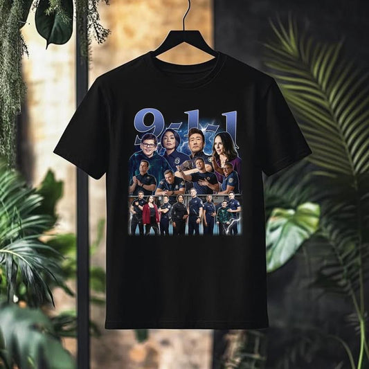 Evan Buckley Shirt, Bobby Nash Shirt,  Television Show Shirt, 911 Movie Shirt, American TV Series Shirt, Movie Homage Shirt, Television Show Shirt