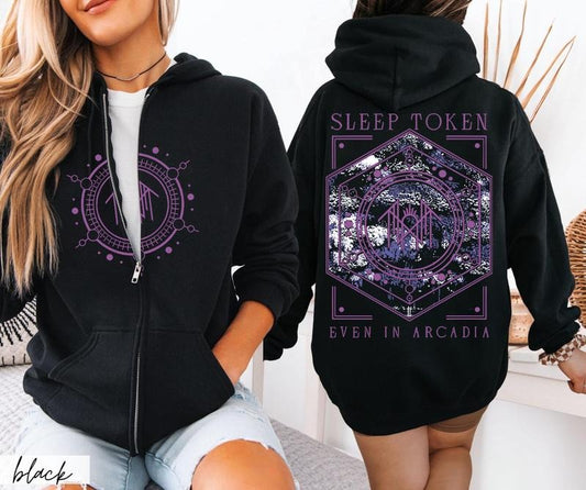 Even In Arcadia Sleep Token Unisex ZIP Hoodie, Gift for fans Womenswear