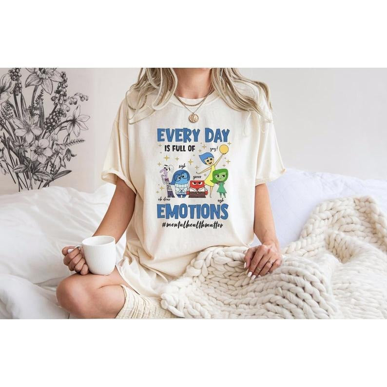 Every Day Is Full Of Emotions,Inside Out It's Okay To Feel All The Feels Shirt, Mental Health shirt, Speech Therapy