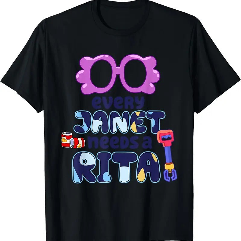 Every Janet Needs A Rita Magnet T-Shirt Hoodie, Sweatshirt | DripVista.com