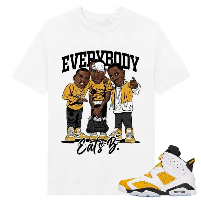 Everybody Eats B Tshirt, Shirt match Sneaker Classic Cotton Hoodie, Sweatshirt | DripVista.com