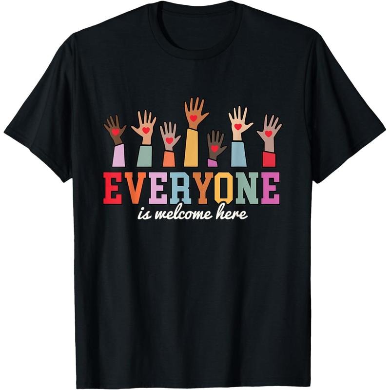Everyone Is Welcome Here Idaho Teacher T-Shirt Hoodie, Sweatshirt | DripVista.com