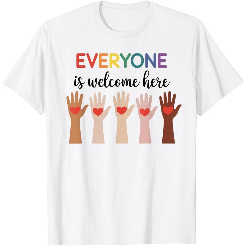 Everyone Is Welcome Here Idaho Teacher T-Shirtstyle{n002}2 T-Shirts, Hoodie, Sweatshirt | DripVista.com