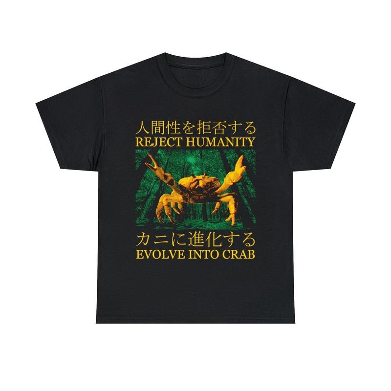 Evolve into Crab Japanese Vintage T-Shirt Hoodie, Sweatshirt | DripVista.com