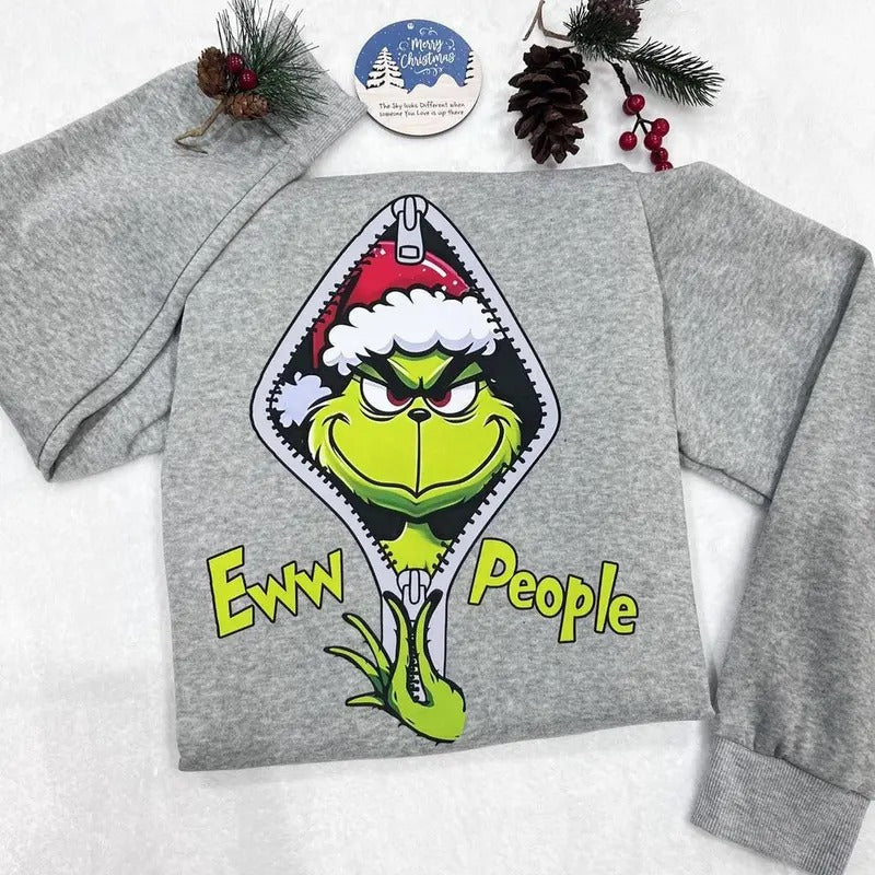 Eww People Grinhmas T-shirt Sweatshirt Hoodie, Funny Christmas Shirt, Cute Grinhmas Shirt, Merry Christmas Shirt, Cute...