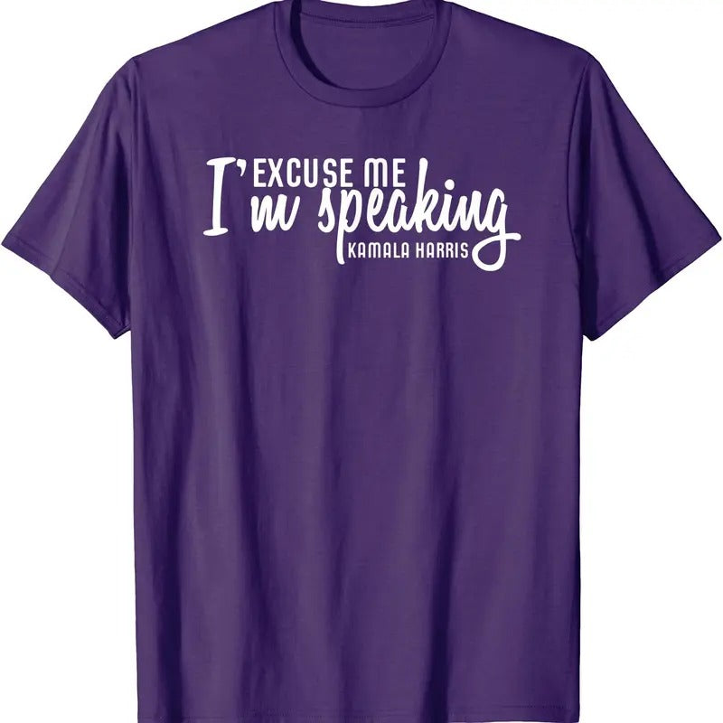 Excuse Me I'm Speaking Kamala Harris Gift T-Shirt Hoodie, Sweatshirt | DripVista.com