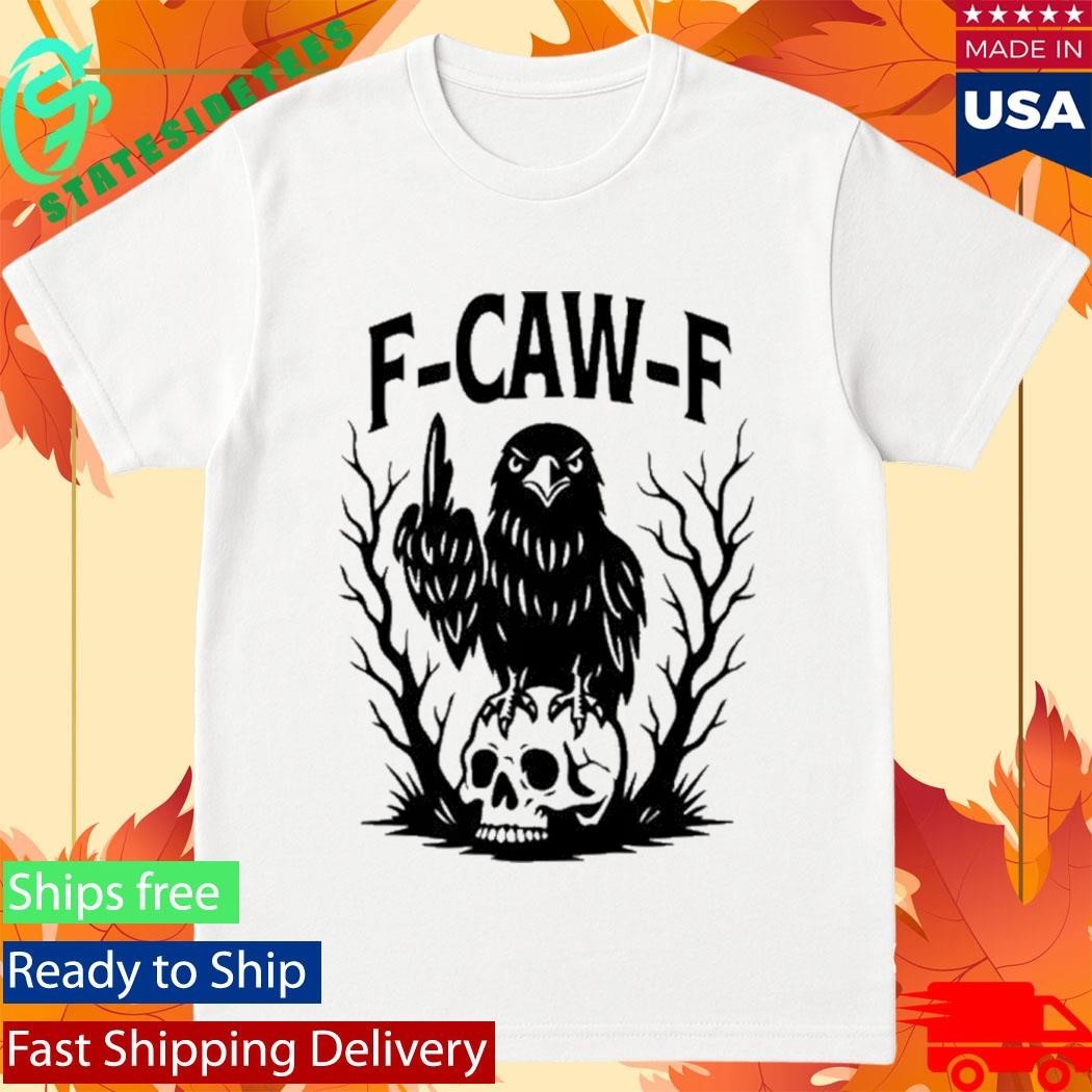 F Caw F Gothic Raven Middle Finger Shirt