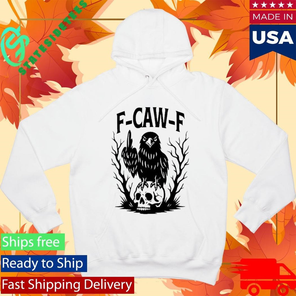 F Caw F Gothic Raven Middle Finger Shirt