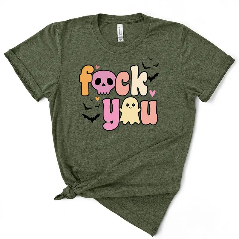 F You Funny Halloween Graphic TShirt Hoodie, Sweatshirt | DripVista.com