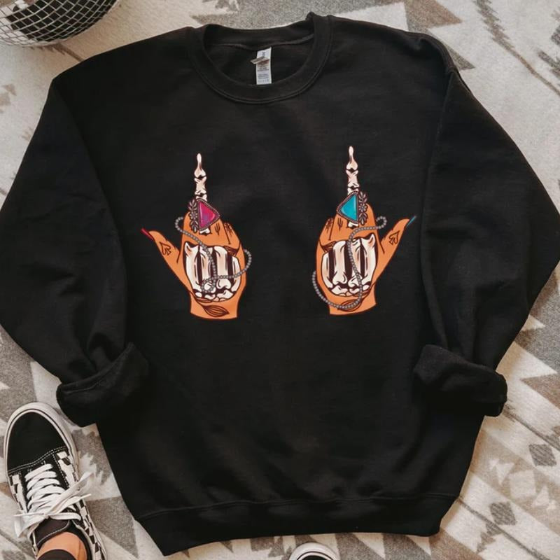 F*ck It Sweatshirt, Graphic Crewneck Sweatshirt, cowgirl outfits, western clothing, western tops outfits women, country concert outfits clothing, rodeo outfit women shirt hoodie