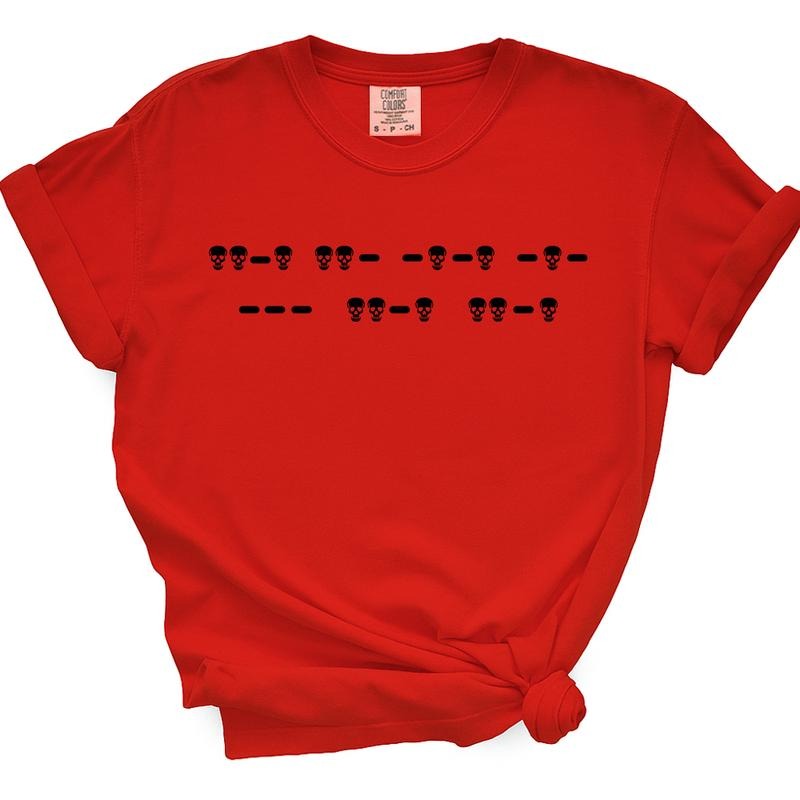 F*ck Off Morse Code TShirt For Women (Skulls) Hoodie, Sweatshirt | DripVista.com