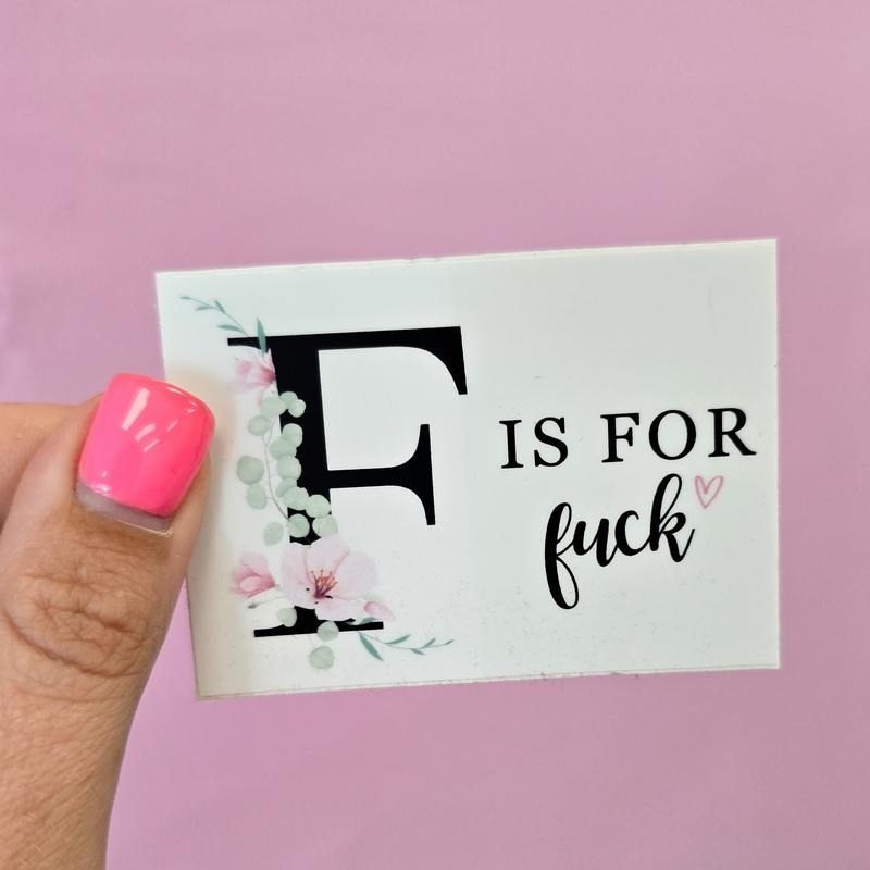 F is for Funny Sticker Decorative T-Shirts, Hoodie, Sweatshirt | DripVista.com