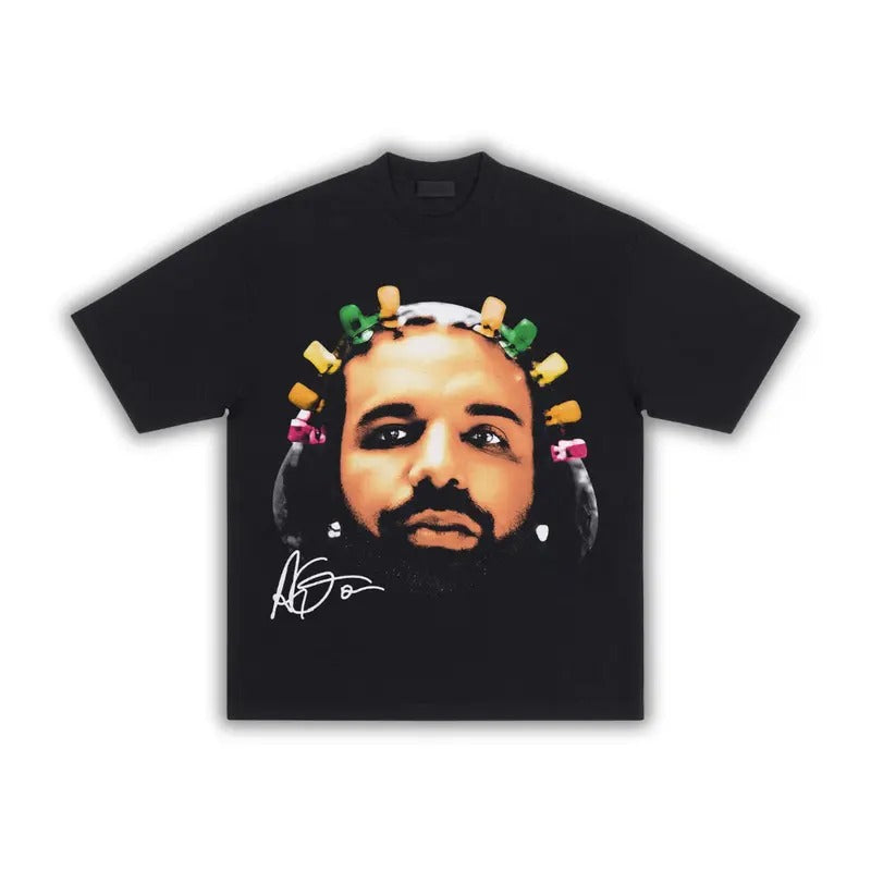 F.A.T.D. Drake Big Face Cotton T-Shirt for Men - Menswear