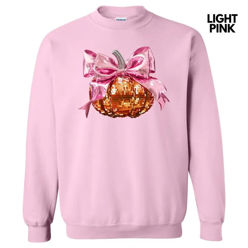 FAKE Sequin Pumpkin Sweatshirt 'NLB' T-Shirts, Hoodie | DripVista.com