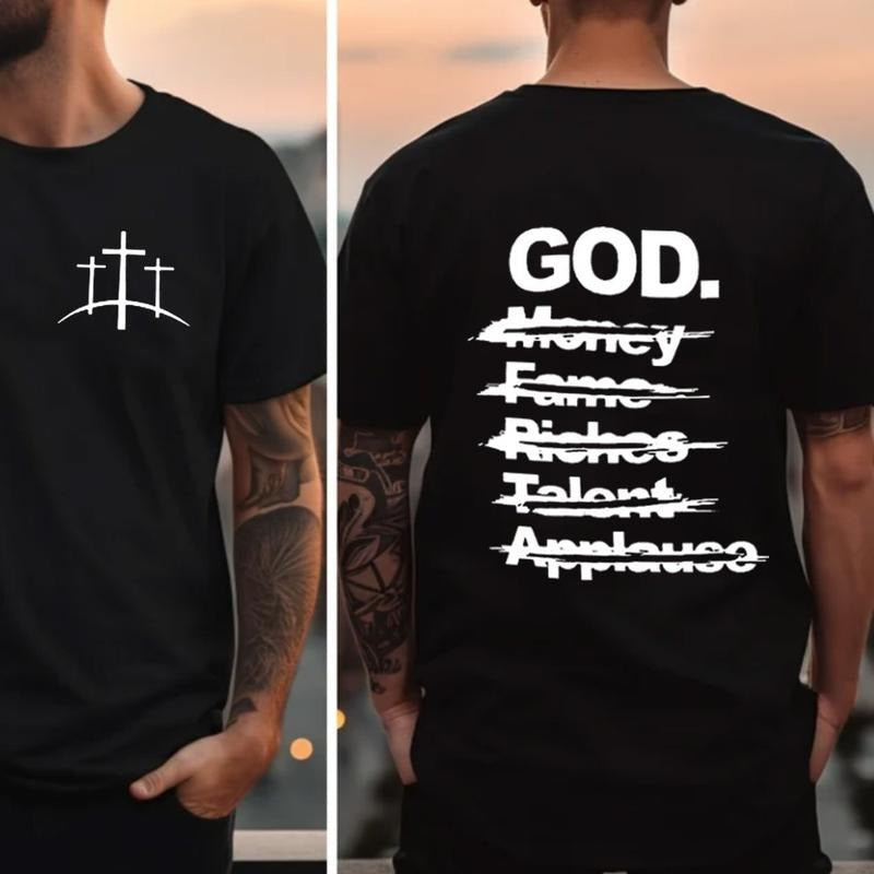 FOG Christian Tee Pure Cotton Fabric Casual Streetstyle Crew Neck Short Sleeve T-Shirt Trendy Tops for Women for Men...