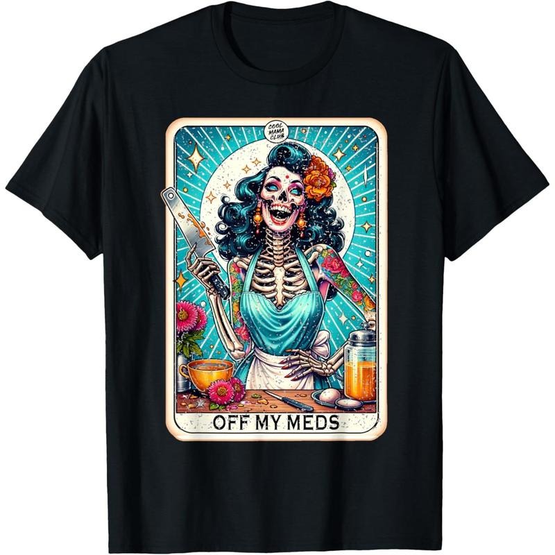 FOG My Meds Unhinged Tarot Card Funny Graphic T-Shirt Made Red plumber brand USA Hoodie, Sweatshirt | DripVista.com